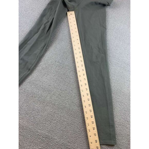 Y2K Helmut Lang Women P XS Olive Green Stretch Slim Pull On Leggings USA Made - Picture 7 of 8